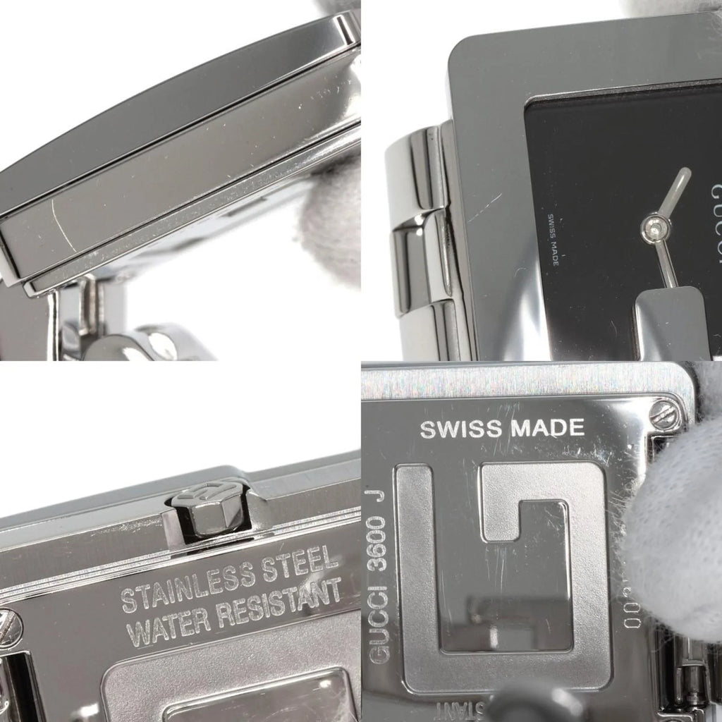 Gucci 3600J G Square Face Watch Stainless Steel/SS Boys GUCCI (Good)