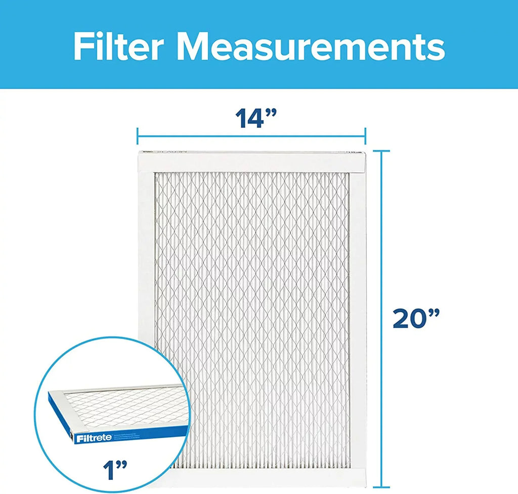 Filtrete 14x20x1; AC Furnace Air Filter; MPR 1900; Healthy Living Ultimate Allergen; 6-Pack (exact dimensions 13.81 x 19.81 x 0.78)