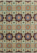 Aria Stephen Ivory/Blue Runner; 9'10" x 13'4"