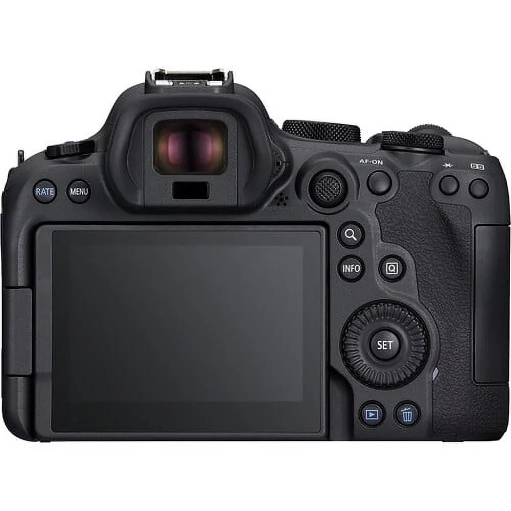 Canon EOS R6 Mark II Mirrorless Camera with 24-105mm f/4-7.1 Lens (5666C018) + 64GB Memory Card + Case + Corel Photo Software + LPE6 Battery + External Charger + Card Reader + More