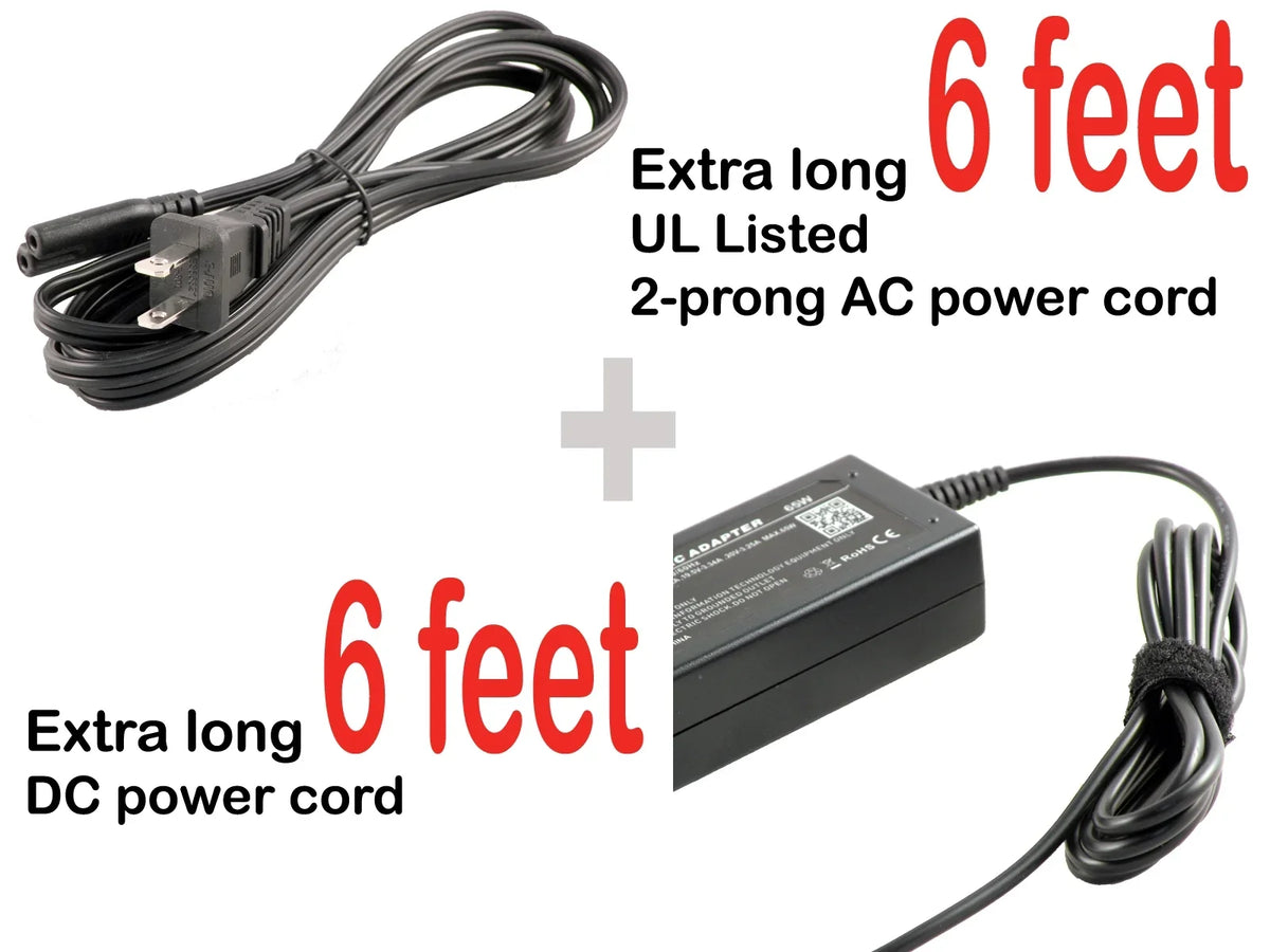 iTEKIRO 65W AC Adapter for Inspiron 15 3555; i3555; 15 3558; i3558; 15 3565; i3565; 15 3573; i3573; 15 3593; i3593; 15 5551; i5551; 15 3580