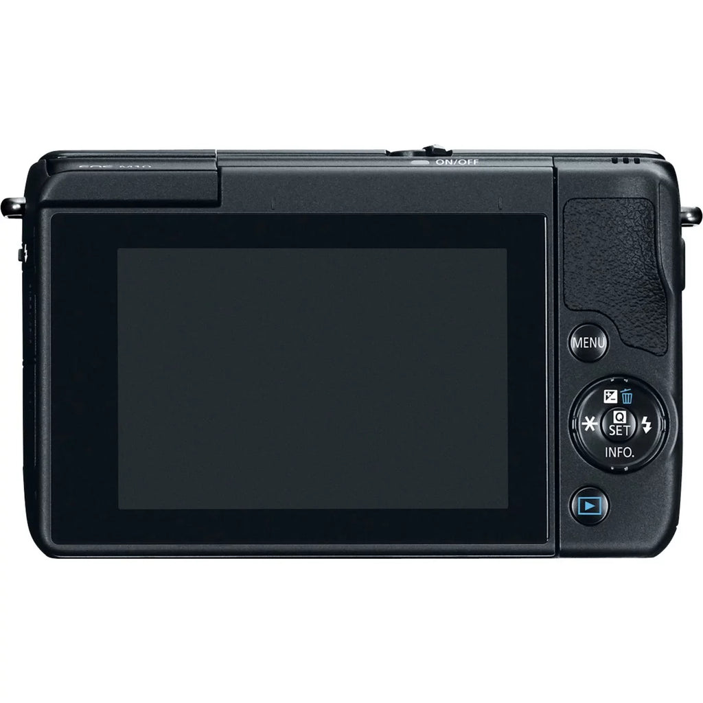 Canon EOS M10 18 Megapixel Mirrorless Camera with Lens; 0.59"; 1.77"; Black