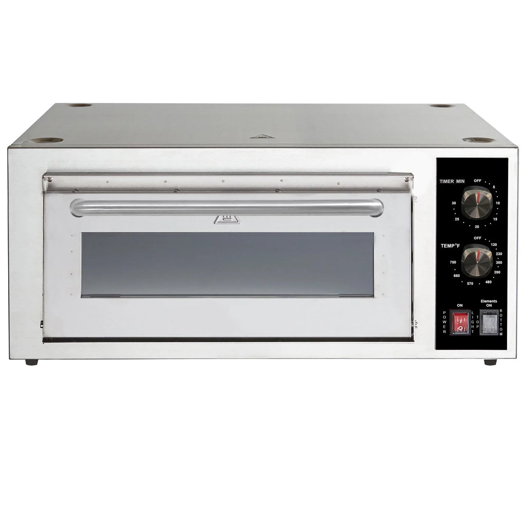 Hakka Single Deck Countertop Pizza/Bakery Oven - 2200W/220-240V