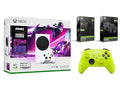 Microsoft Xbox Series S Console Fortnite Rocket League with Extra Electric Volt Controller; Charge Cable/Battery and Dual Charge Dock