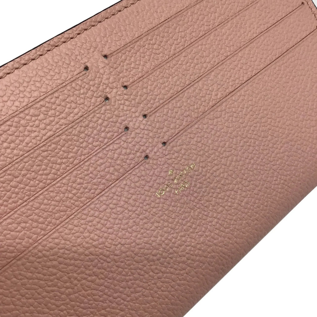 LOUIS VUITTON Louis Vuitton Monogram Implant Pochette Felicie M67856 Chain Wallet Bag Pink G Hardware Gold Rose Ballerine Women's (Fair)
