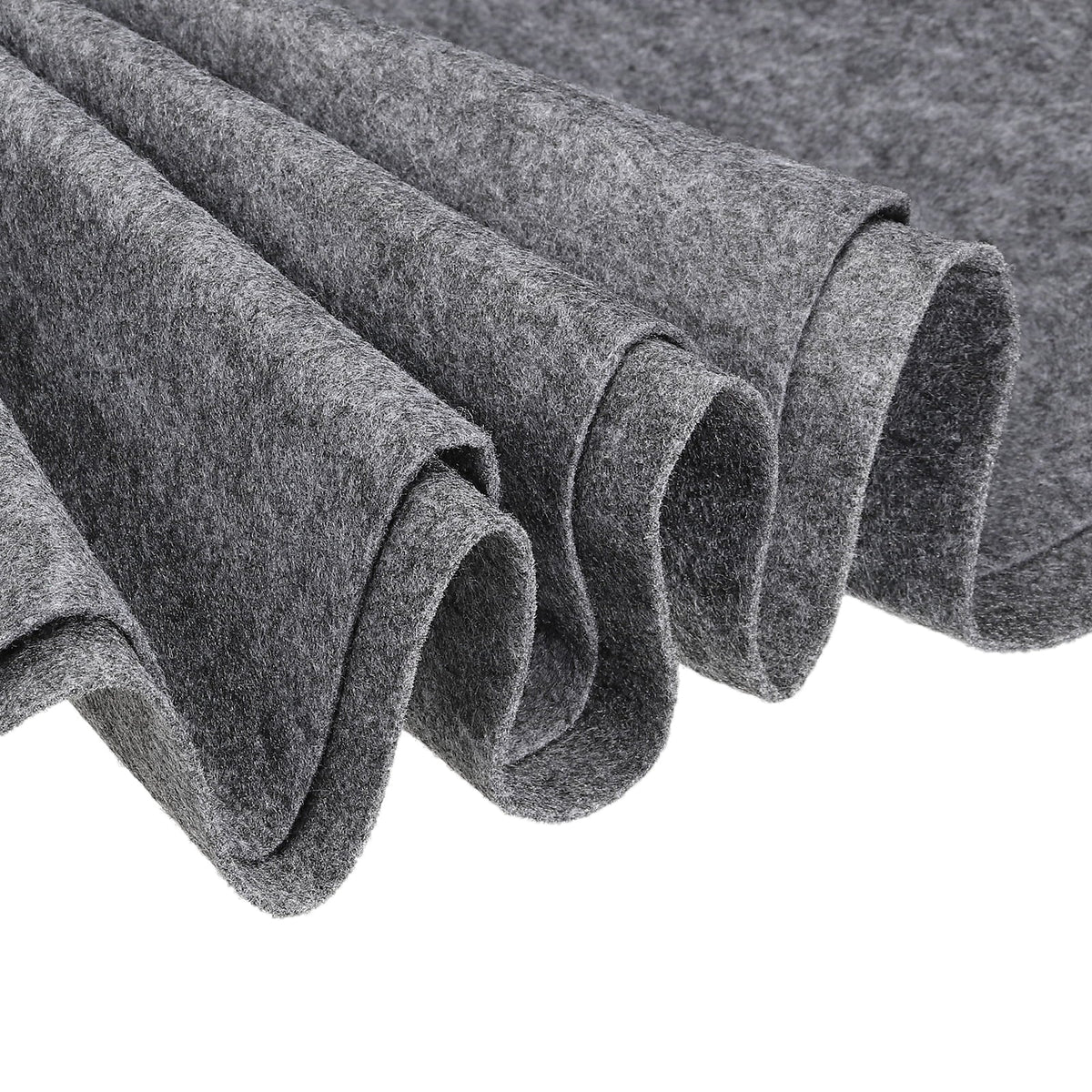 Acrylic Soft Felt Fabric Sheets Fiber Sheet Grey 70x39 foot 2mm Thick