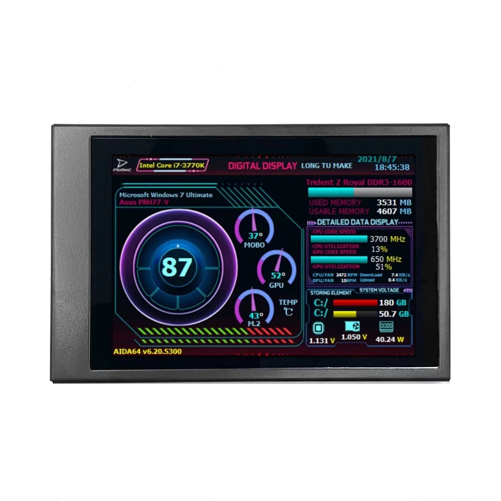 Andoer ;Ips Display 3.5 mm Ips Raspberry Pi Computers ScreenDual Usb Raspberry Itx Pc Chassis Dual Type-c RaspberryScreen Computers And Itx Rotation Addition To Yabuy