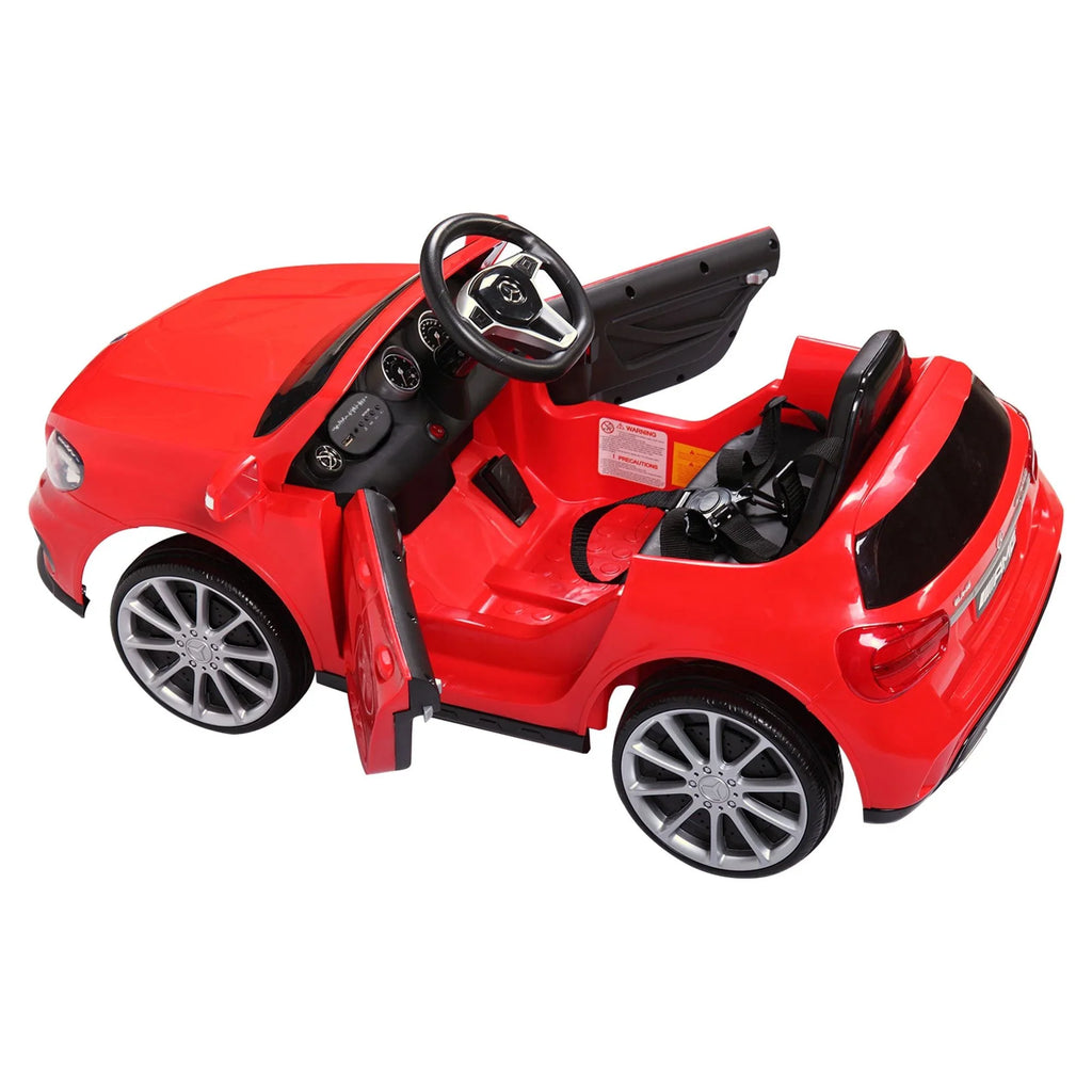TOBBI 6V Licensed Mercedes Benz Kids Ride on Car W/ Remote Control Lights Music Age 3-6 Child; Red