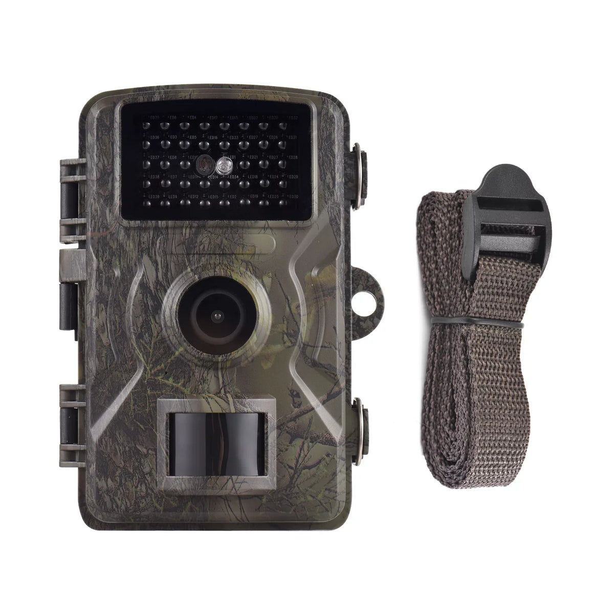 16MP 1080P Wildlife Trail Camera with 2.0 cm TFT Color Screen - Features 0.8s Trigger Time; Infrared Night Vision; Motion Activation; and IP66 Liquidproof Rating
