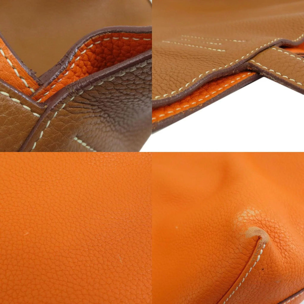 Hermes double sense 45 gold orange tote bag taurillon ladies HERMES (Good)