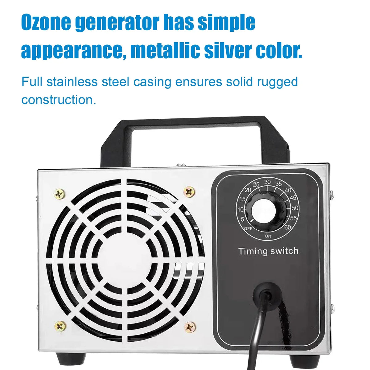 28g/h Ozone Generator Machine - O3 Air Deodorizer for Home; Kitchen; Office; and Car Use