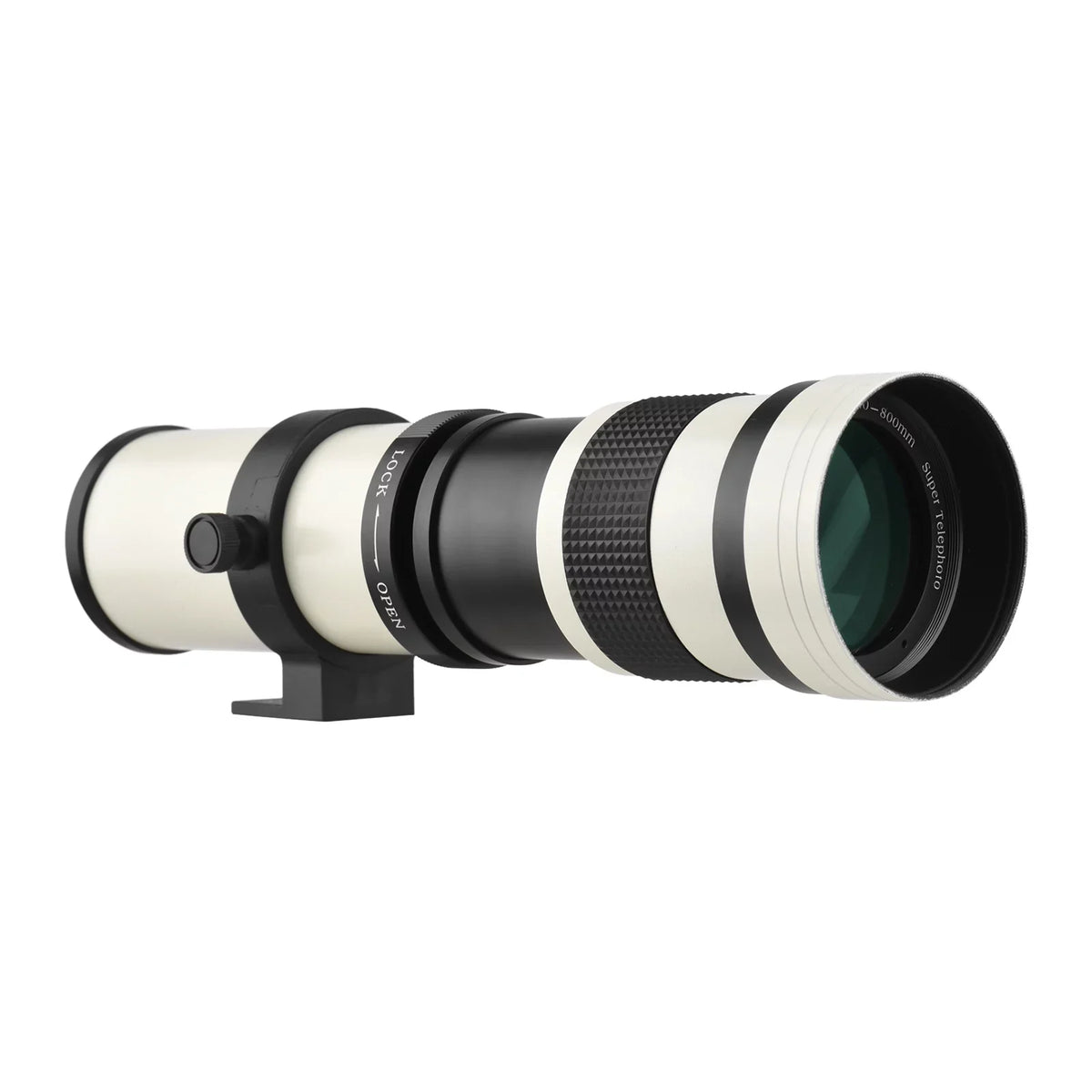 Pristin MF Super Telephoto Zoom Lens F8.3-16 420-800mm T Mount with Universal 14 Thread Replacement for Nikon Sony Fujifilm Olympus Cameras