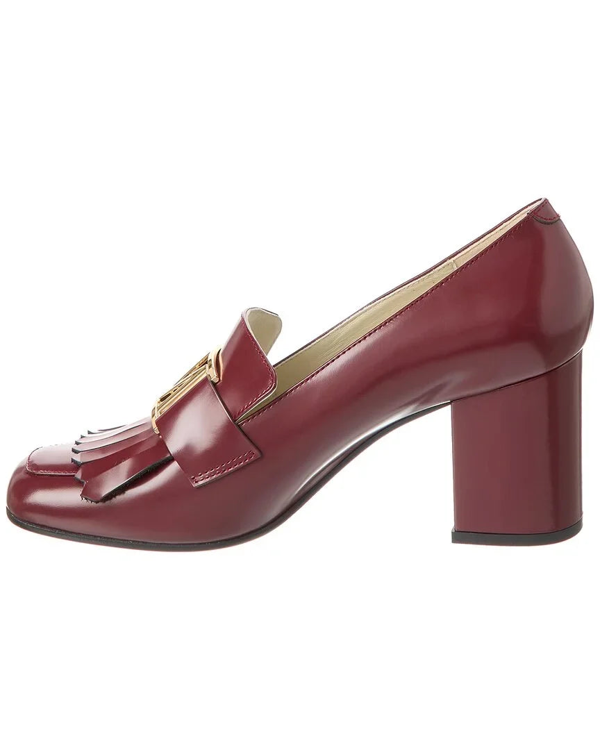 Bruno Magli Brianne Leather Pump; 10.5; Red